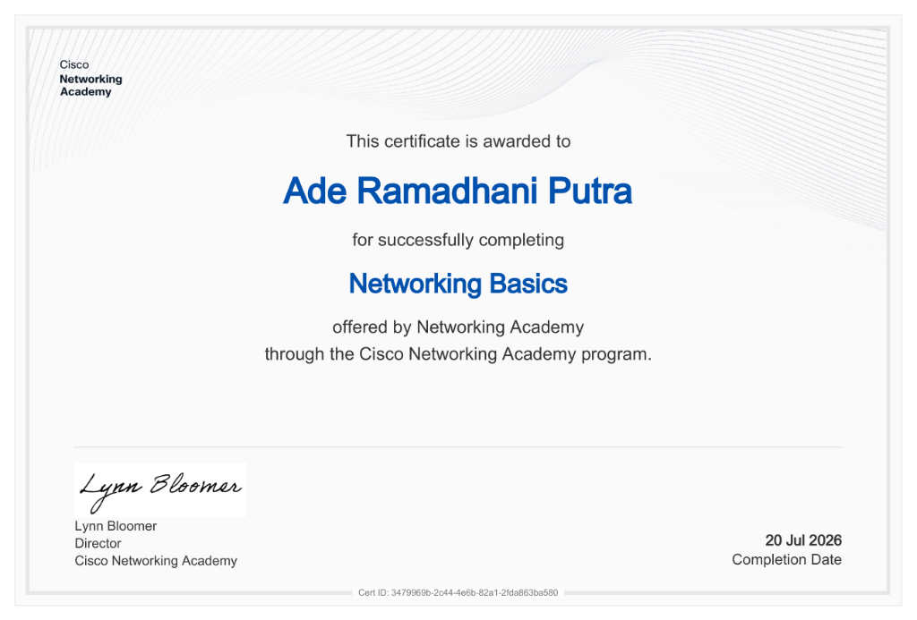 Cisco Networking Academy – Networking Basics