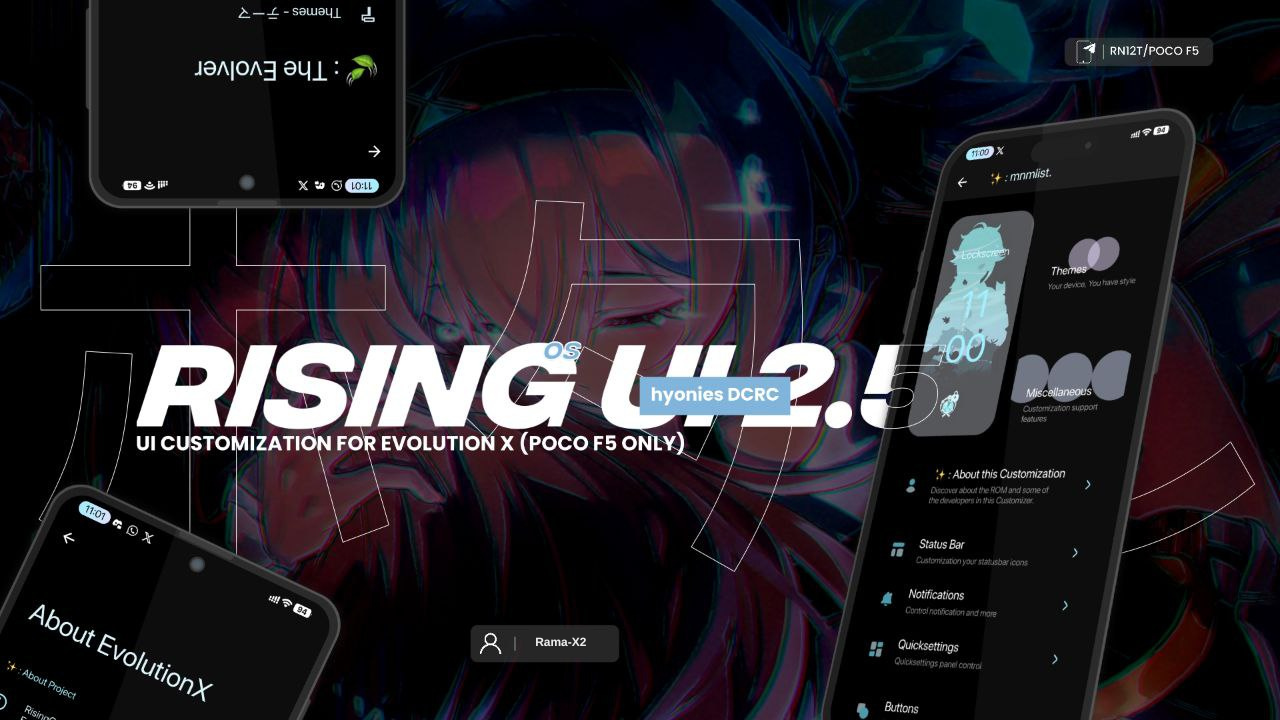 RISING UI 2.5 – Evolution X for POCO F5